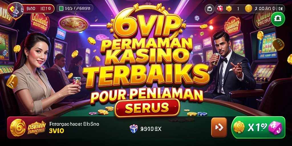 Tampilan gameplay Kasino yang mengasyikkan di 6SVIP.