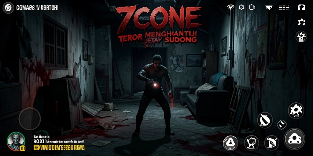 Gameplay menyeramkan di 7CONE yang memacu adrenalin.