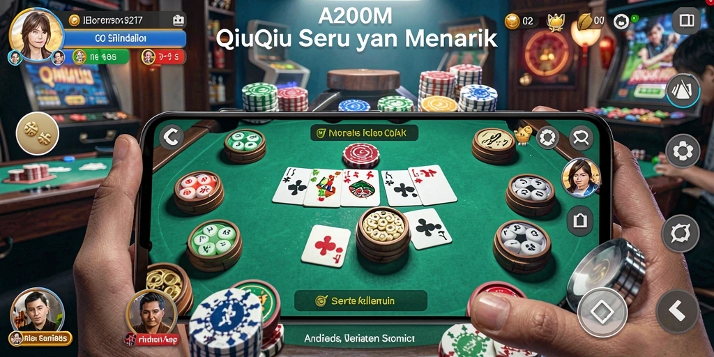 Tampilan menarik dari gameplay QiuQiu di A200M.
