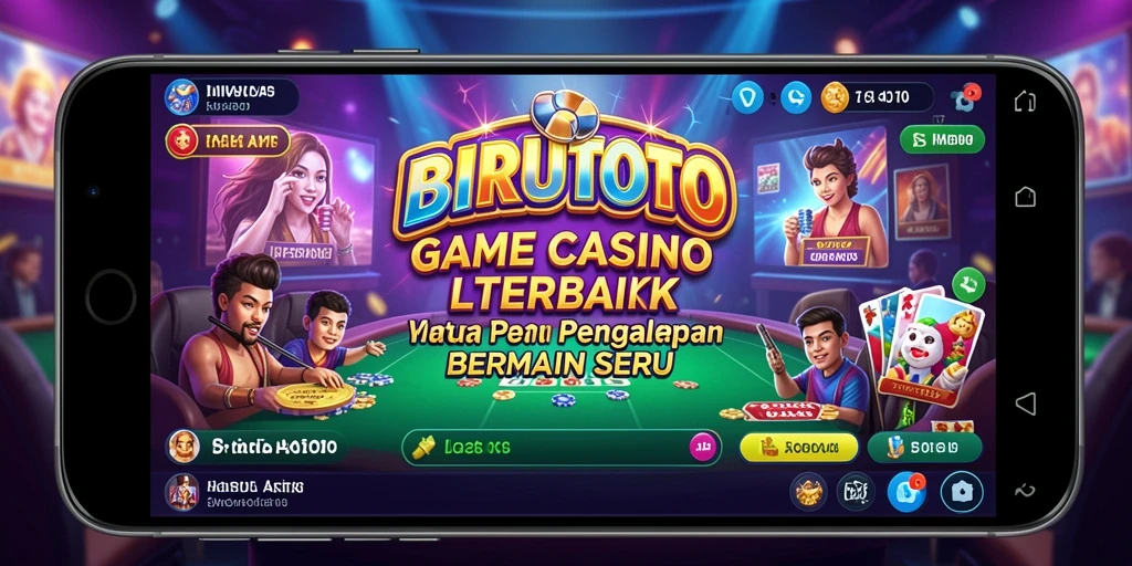 Tampilan menarik gameplay Live Casino BIRUTOTO yang mendebarkan.