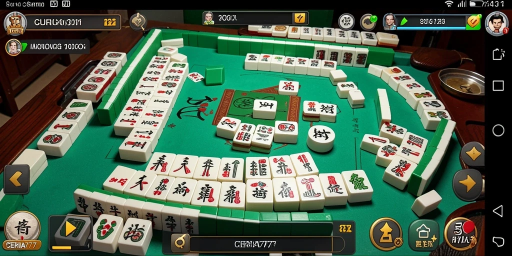 Gameplay CERIA777 yang seru dan penuh warna dalam permainan Mahjong.