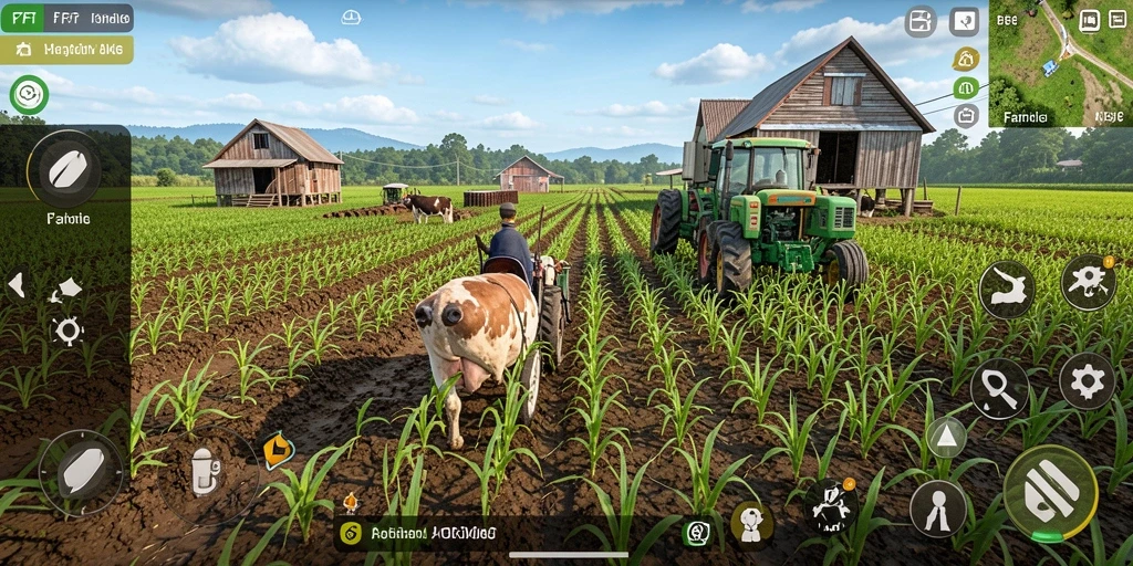 Gameplay menarik di dunia pertanian F7F7 yang penuh warna.