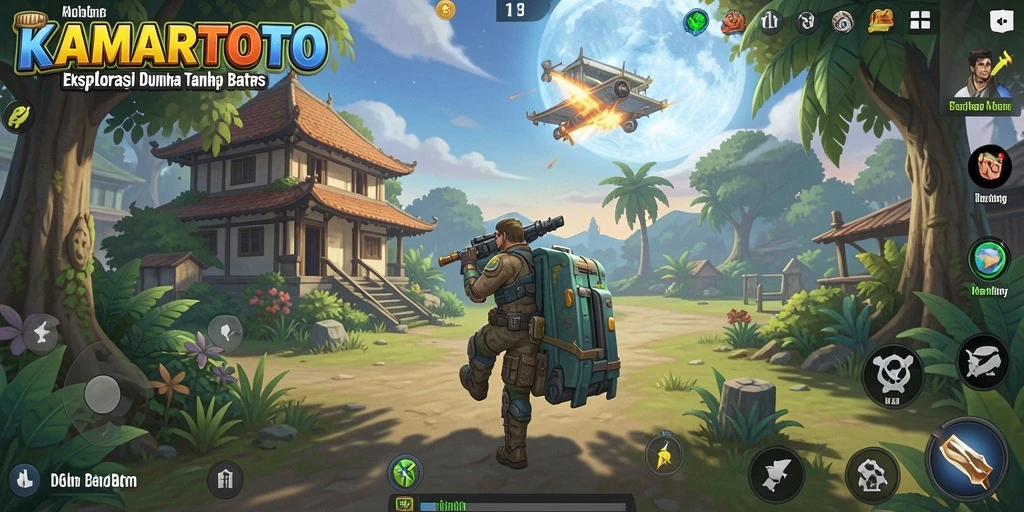 Tangkapan layar gameplay KAMARTOTO yang menampilkan petualangan seru di dunia Open World.