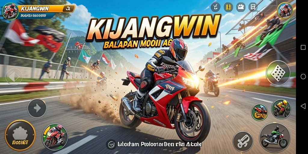Tampilan seru balapan motor di KIJANGWIN.