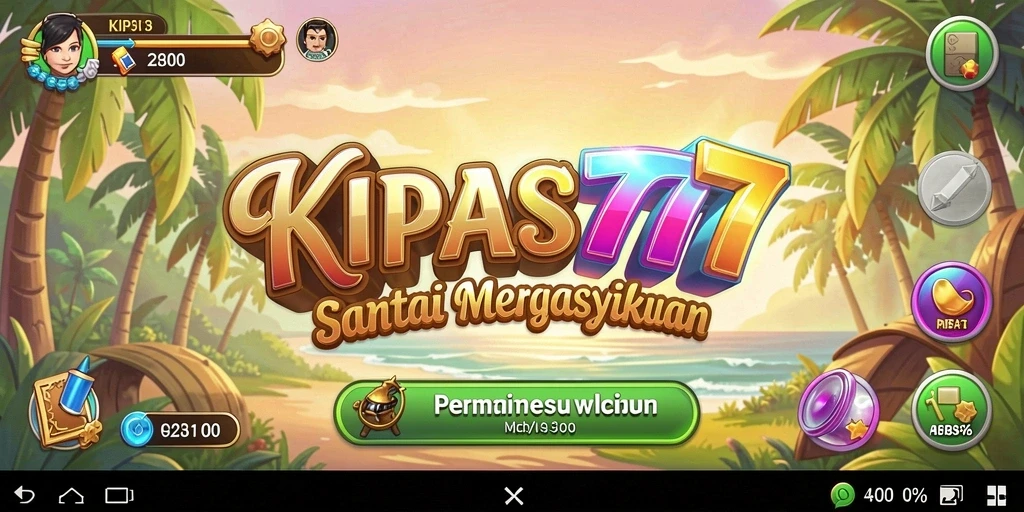 Tampilan gameplay KIPAS777 yang menarik dan penuh warna.