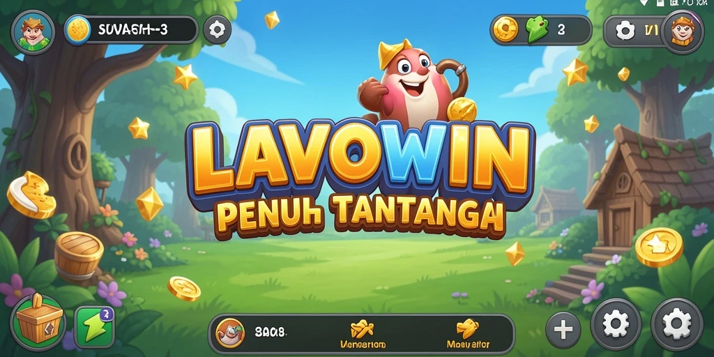 Tampilan gameplay LAVOWIN yang seru dan menantang di setiap level.