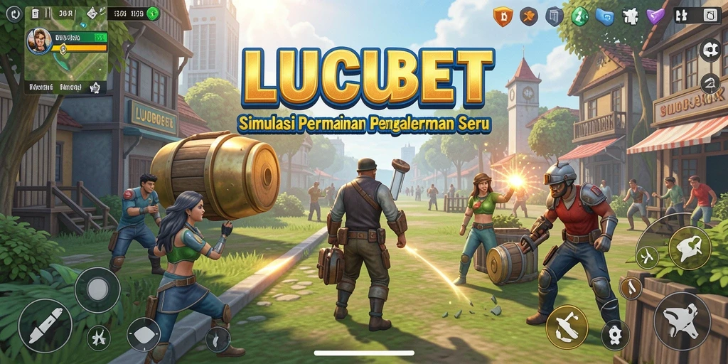 Tampilan menarik gameplay LUCUBET dengan aksi seru dalam simulasi.
