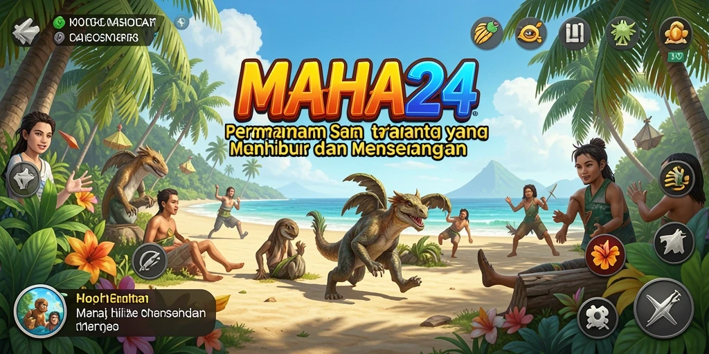 Tampilan gameplay MAHA24 yang menarik dan penuh warna.