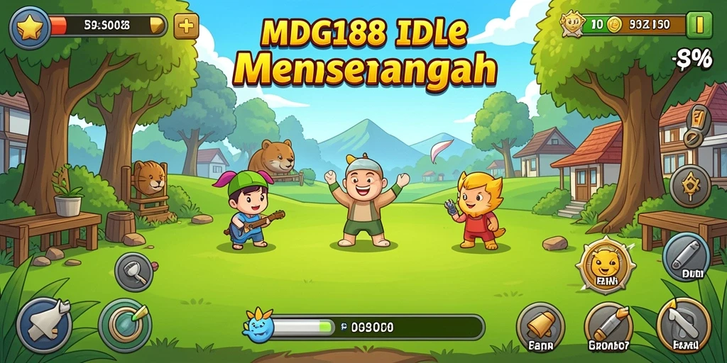 Tampilan gameplay MDG188 yang menarik dan penuh warna.