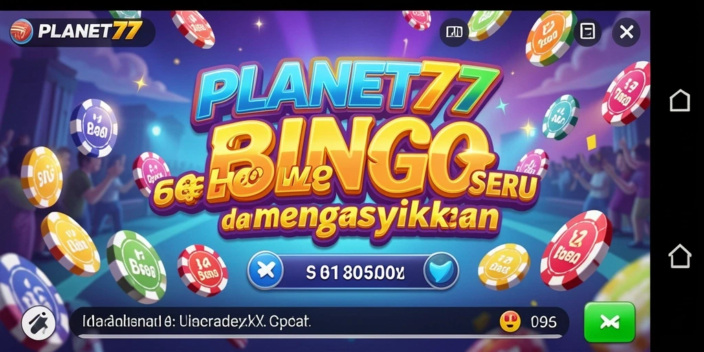 Tampilan gameplay PLANET77 dengan suasana Bingo yang meriah.