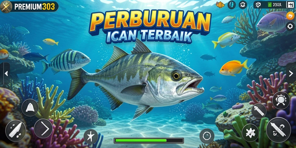 Tampilan gameplay seru Tembak Ikan di PREMIUM303.