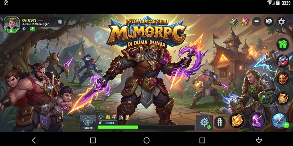 Tampilan gameplay seru di dunia fantastis RATU303.