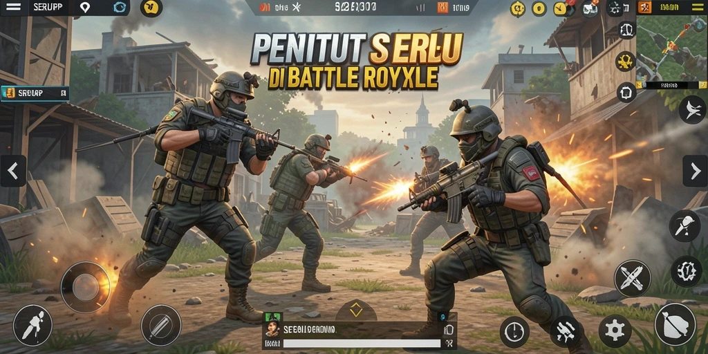 Gameplay menarik SERURP dalam mode Battle Royale.