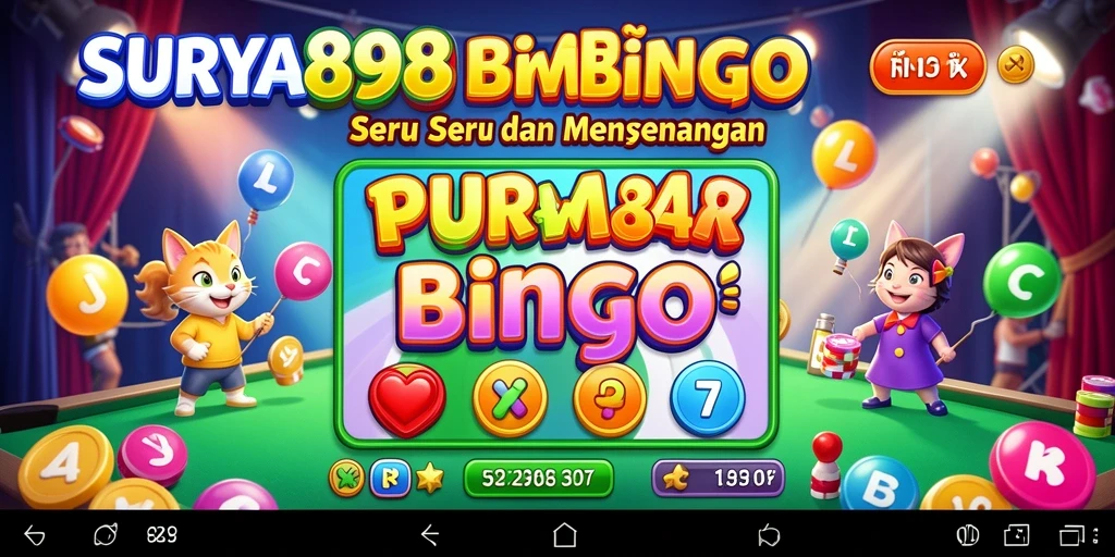 Tampilan gameplay Bingo seru di SURYA898.