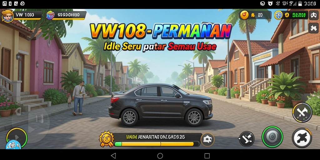 Screenshot menunjukkan gameplay seru dan interaktif dari VW108.